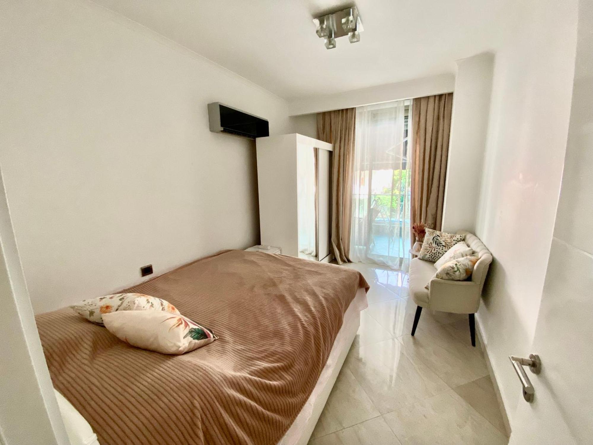 Luxury Flat 2 Mins From Beach Alanya Luaran gambar
